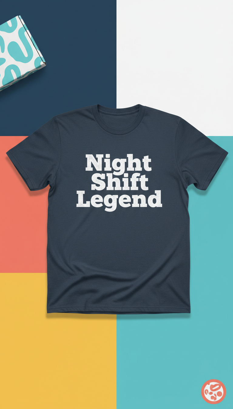 Unisex t-shirt with night shift legend graphic