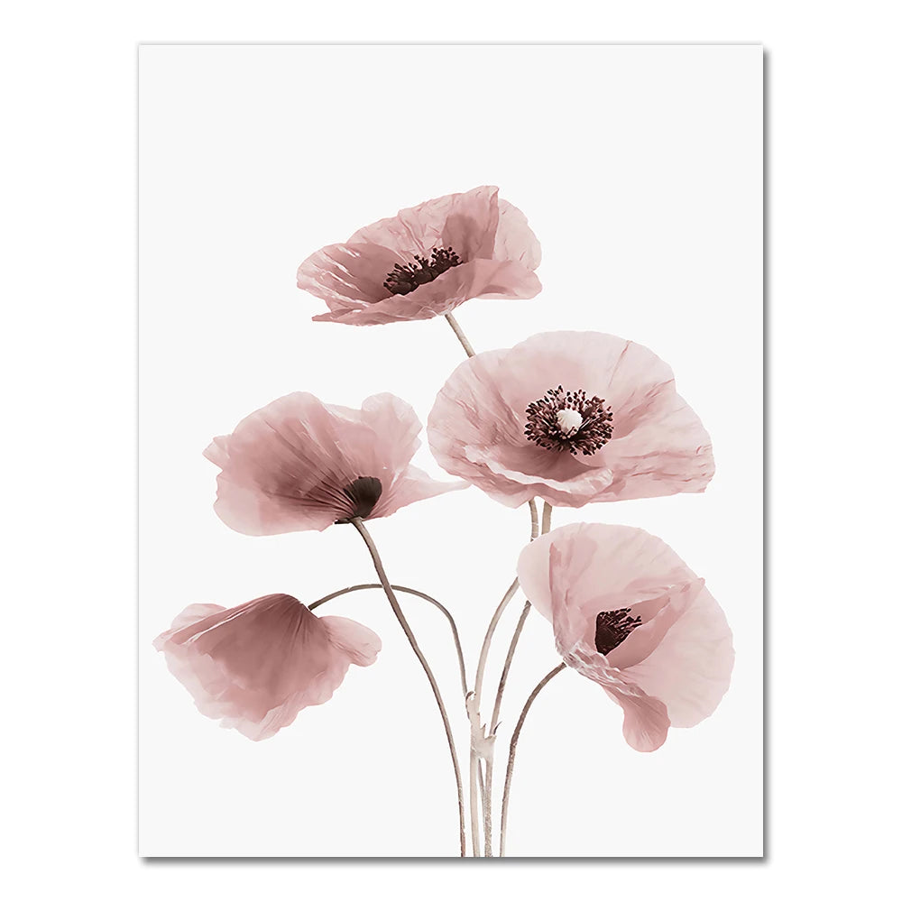 Botanical Flowers Posters and Prints Gallery Wall Art Canvas Painting Plant Wall Pictures for Living Room Home Decor