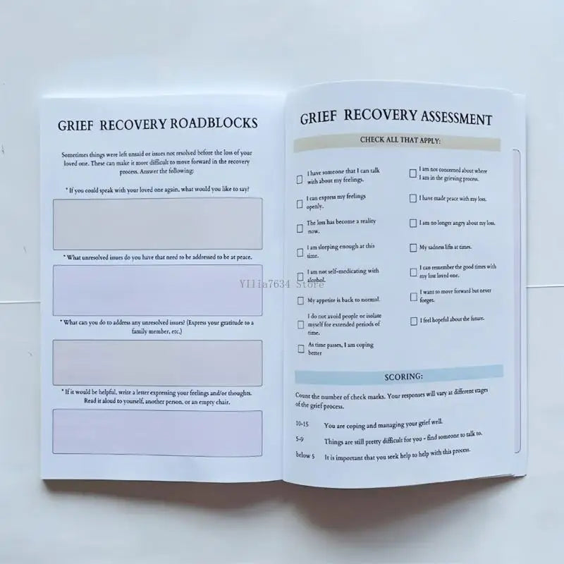 Therapeutic Activity Journal Monthly Planner Mental Health Guided Notebook