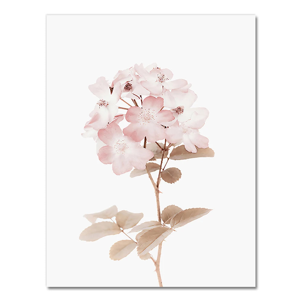 Botanical Flowers Posters and Prints Gallery Wall Art Canvas Painting Plant Wall Pictures for Living Room Home Decor