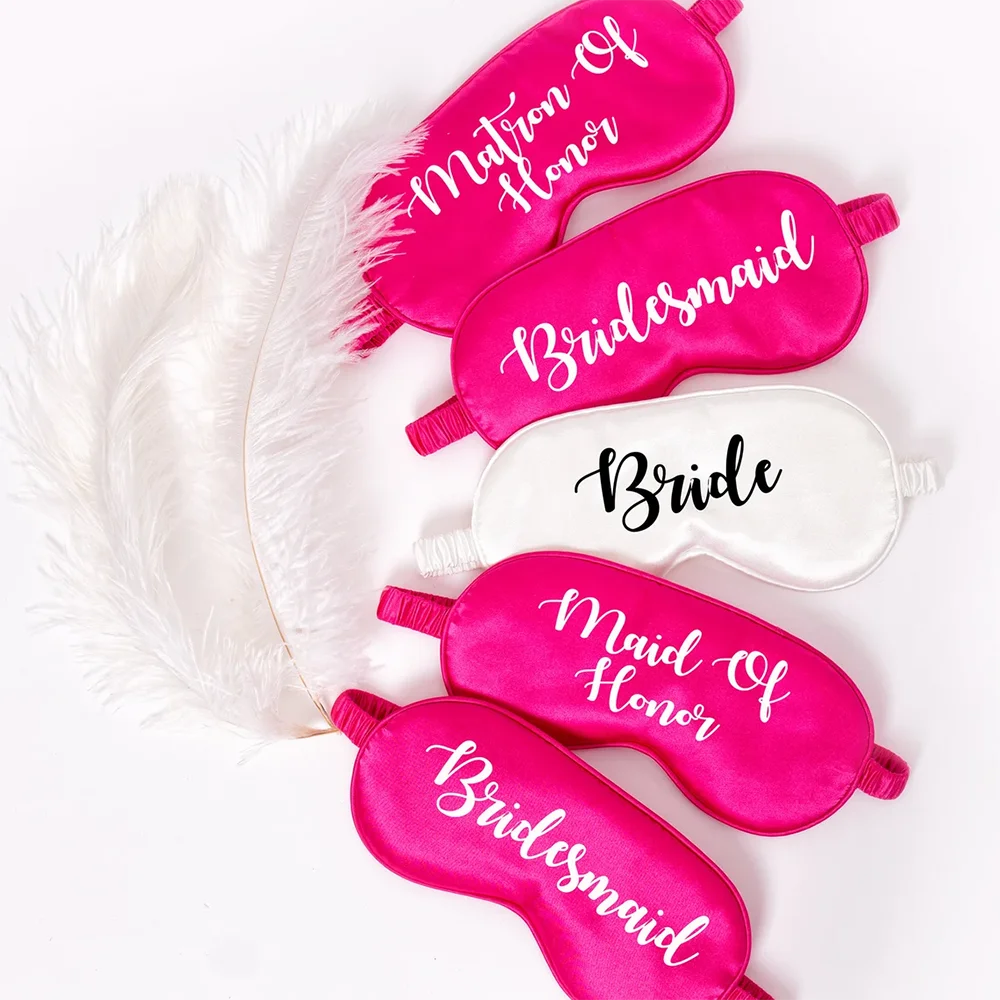 personalized name Satin Sleep Mask Bachelorette Party supplies Bridesmaid Gifts wedding decoration bride to be Sleep Mask