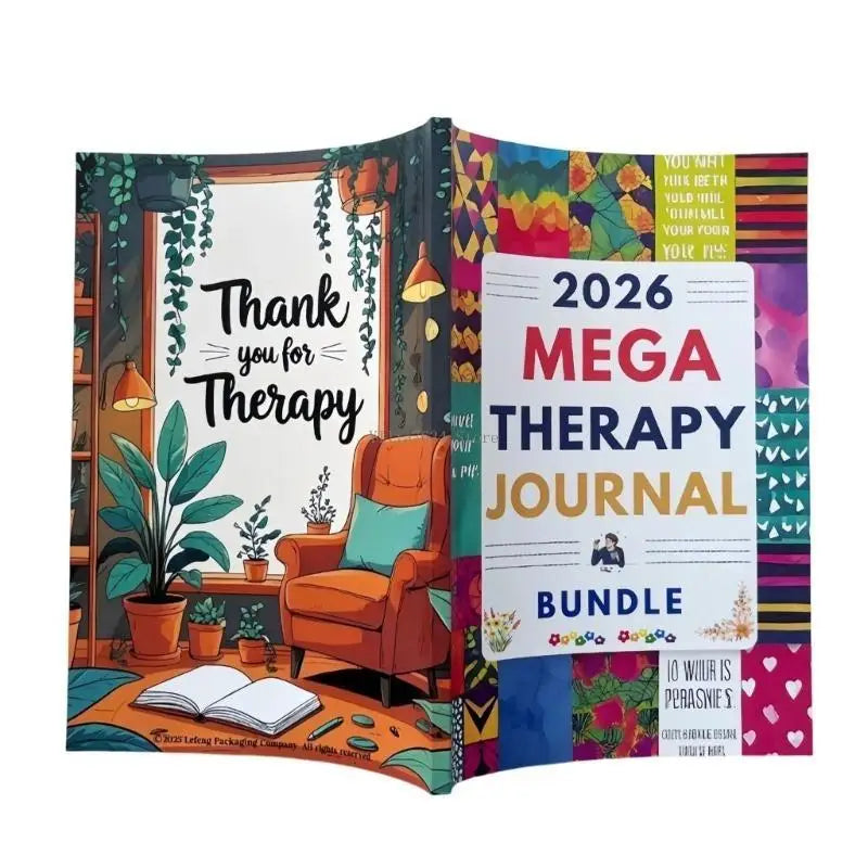 Therapeutic Activity Journal Monthly Planner Mental Health Guided Notebook