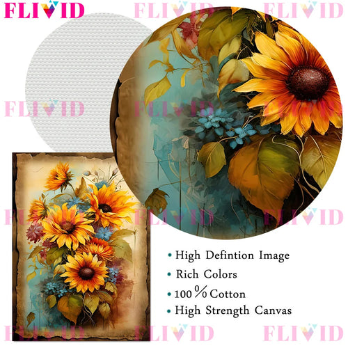 Botanical Junk Journal,Shabby Floral Art Poster And Print,Botanical Garden Vintage Wall Art Canvas Painting,Home Decor Unframed