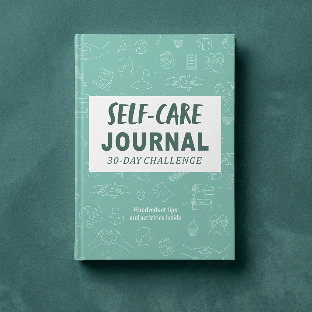 Thick Woodfree Paper Self Care Journal, 30 Day Guided Challenge Diary With Daily Prompts, Personal Growth Habit Tracker
