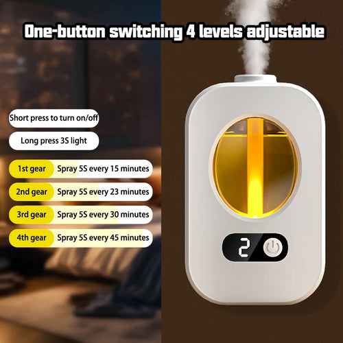 Automatic Diffuser Aromatherapy Machine Air Fragrance Air Freshener Toilet Bathroom Aroma Essential Oil Dispenser Humidifier