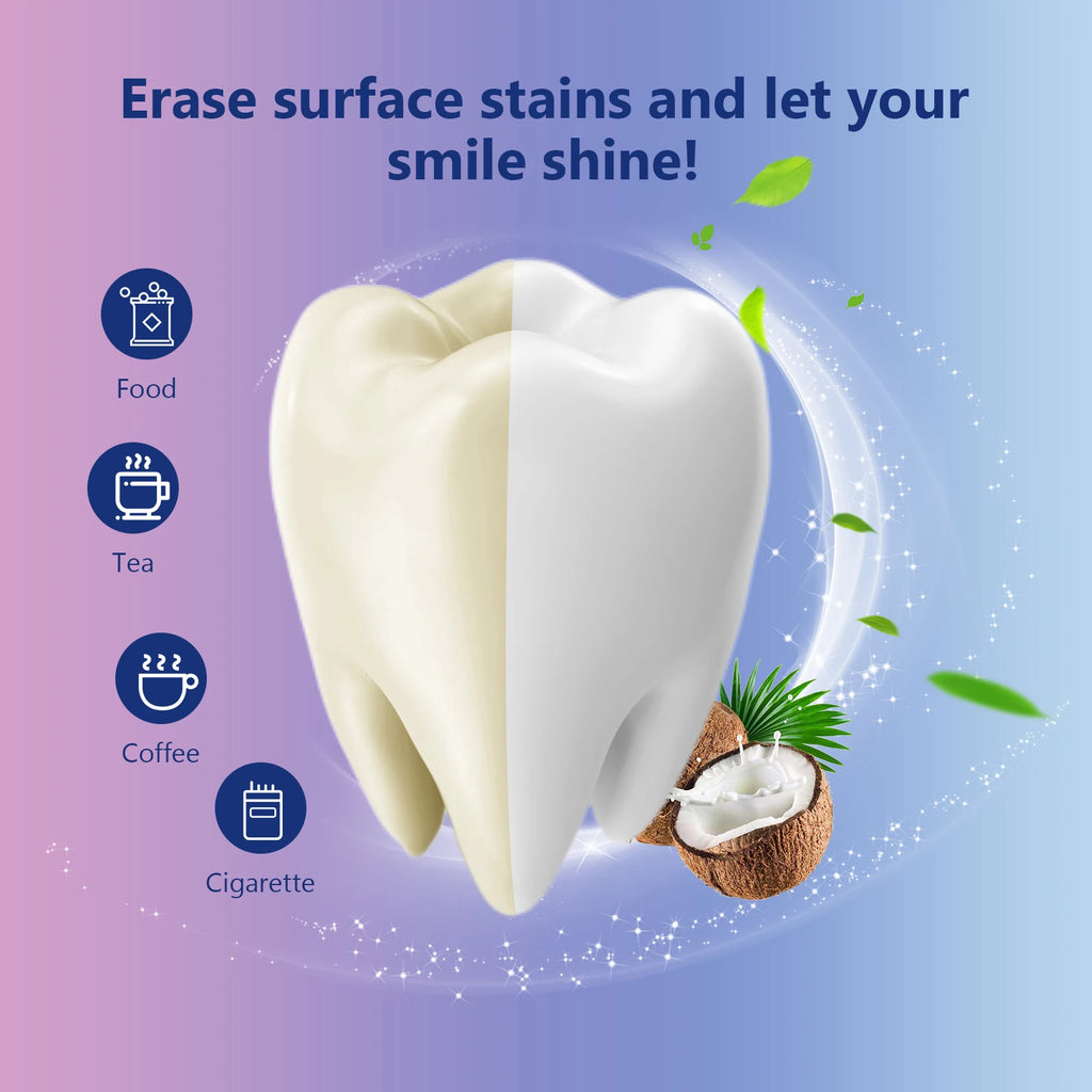 Teeth Whitening Strips Improve Dental Yellowing Mint Oral Hygiene Cleaning Gel Teeth Bright Stain for Lasting Bright Smile 14PCS