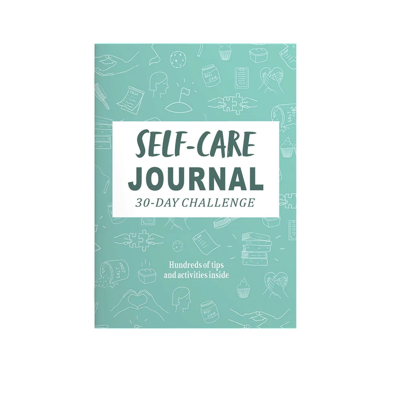 Thick Woodfree Paper Self Care Journal, 30 Day Guided Challenge Diary With Daily Prompts, Personal Growth Habit Tracker
