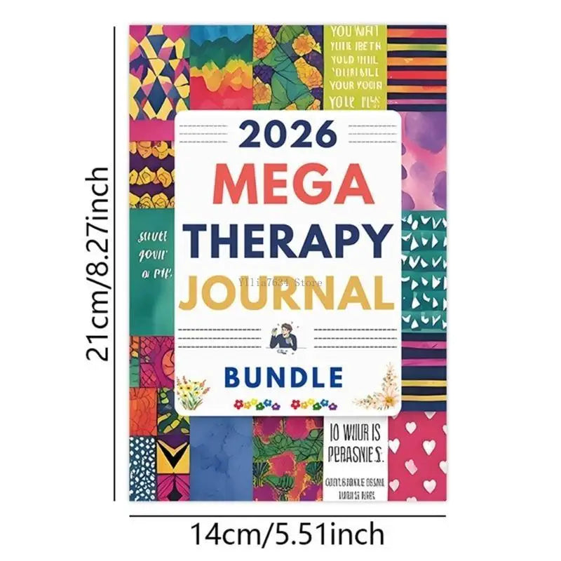 Therapeutic Activity Journal Monthly Planner Mental Health Guided Notebook